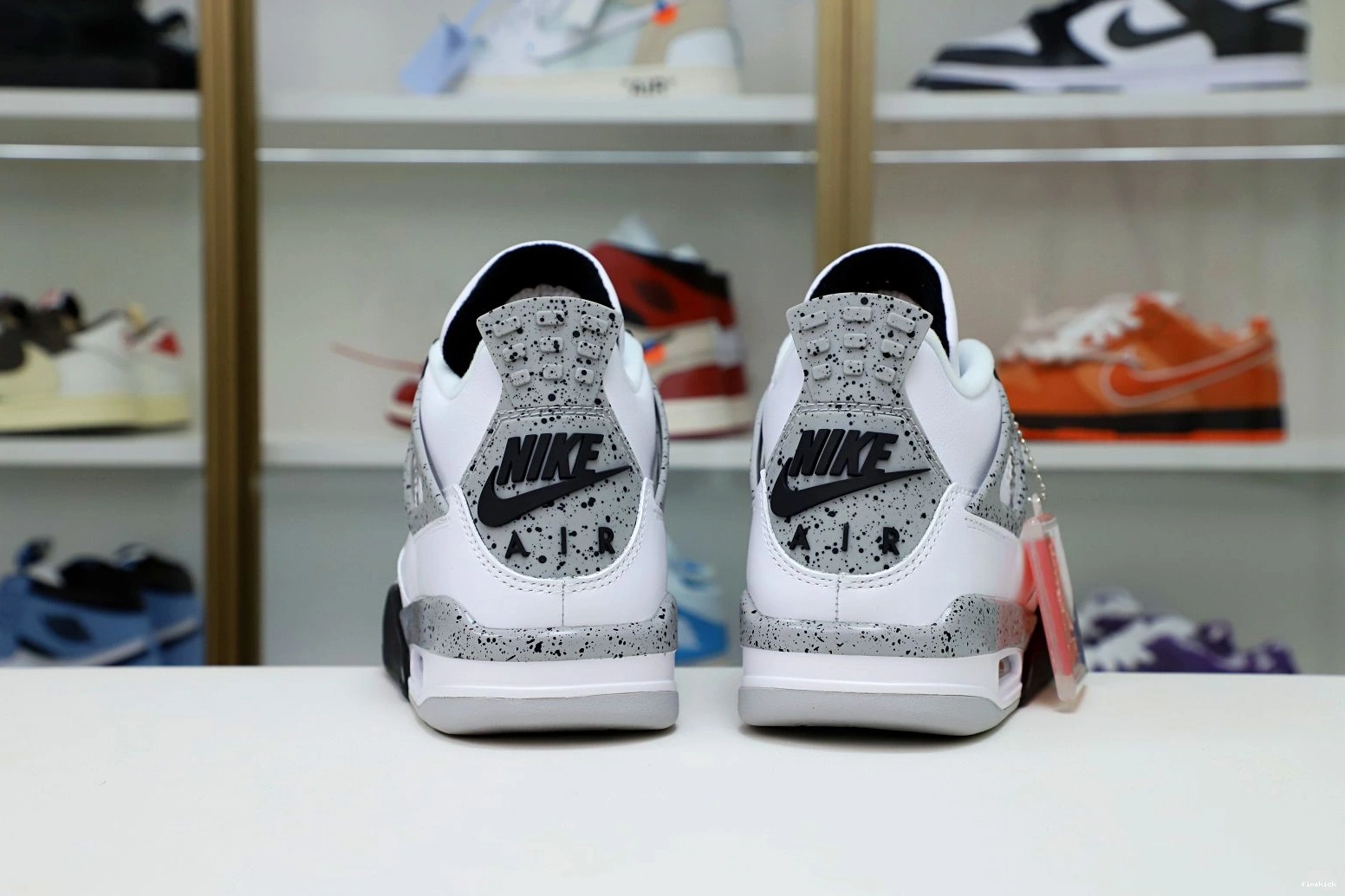 White Air Cement Retro 4 Jordan 0317